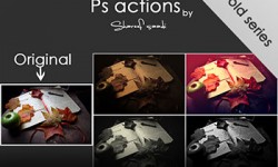 اكشن للتأثير القديم على الصور للفوتوشوب photoshop_actions